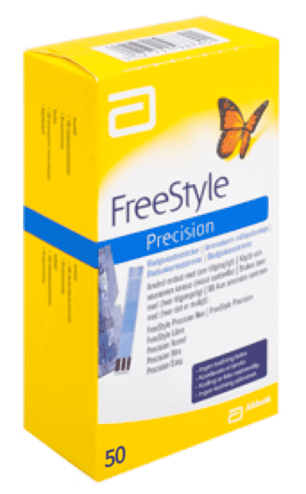 FreeStyle Precision -verenglukoosin mittausliuska
