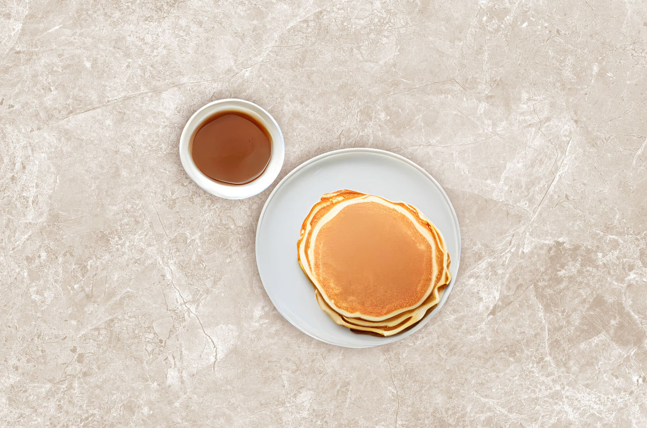 Pancakes et pâte à tartiner choco-noisettes