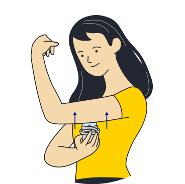 FreeStyle Libre 3 being applied