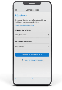 LibreView mobile view