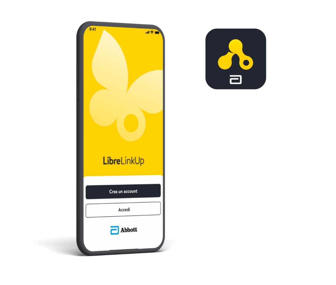 Schermata LibreLinkUp su smartphone