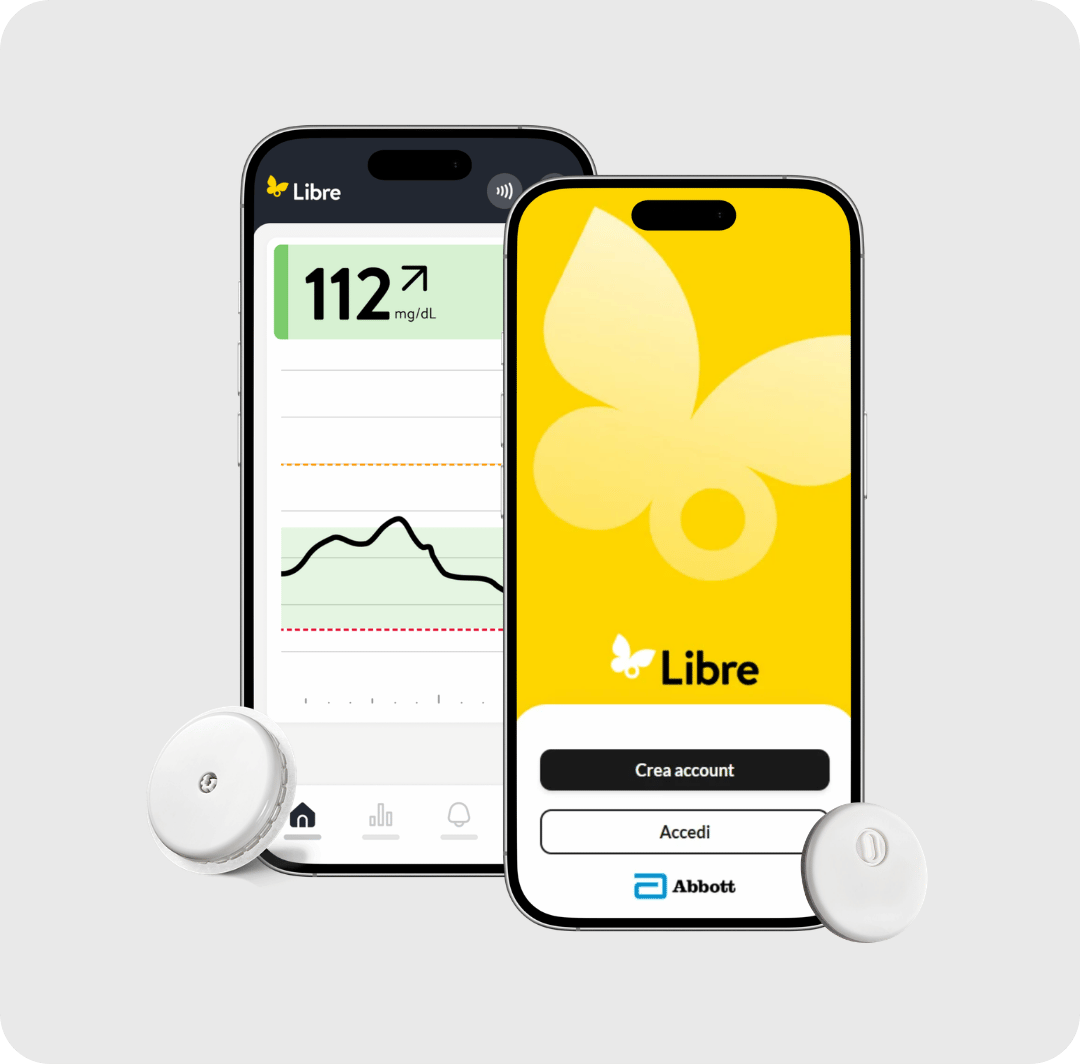 Libre app con sensori freestyle libre 2 e freestyle libre 3