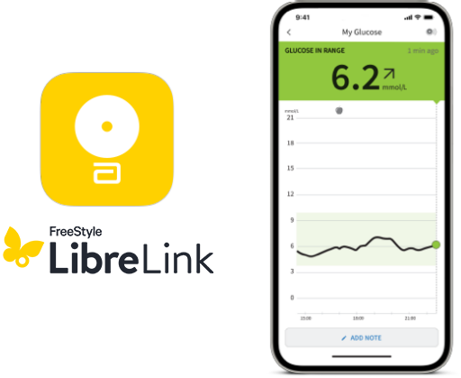 See your glucose on the app