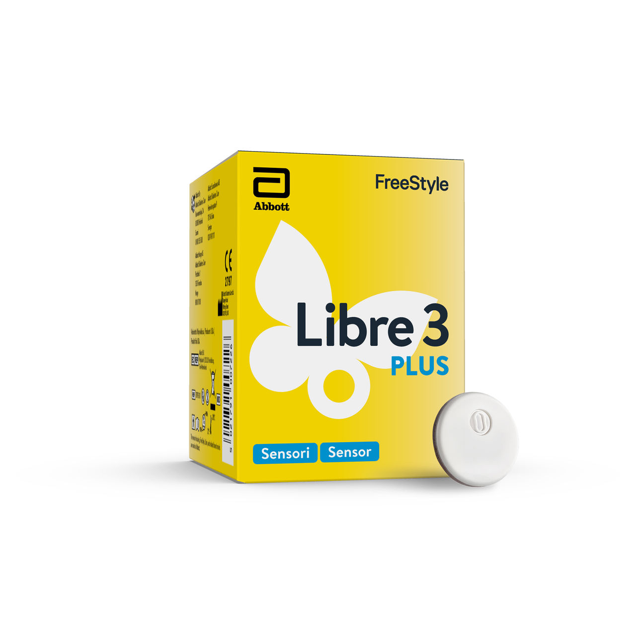 FreeStyle Libre 3 Plus-sensorn förpackning
