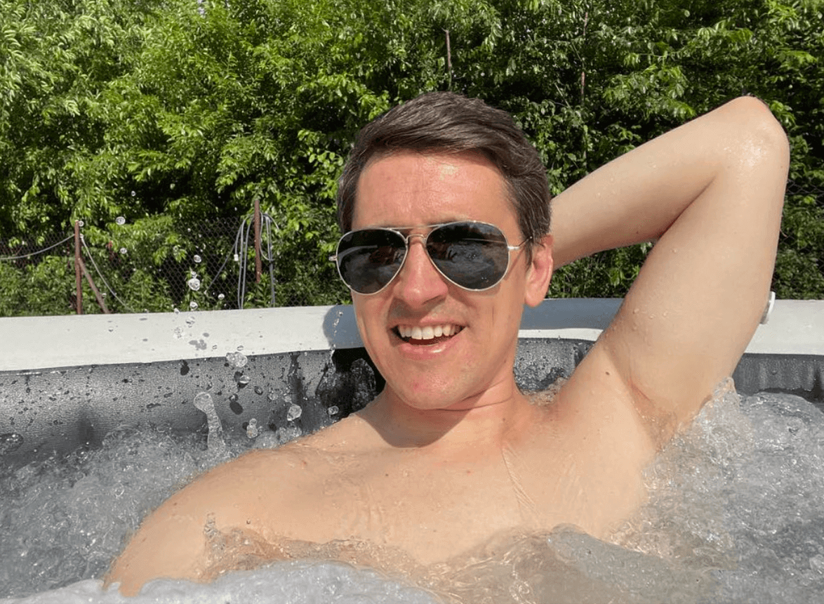 Man in pool