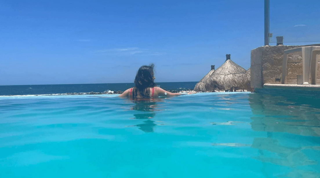 blue water pool