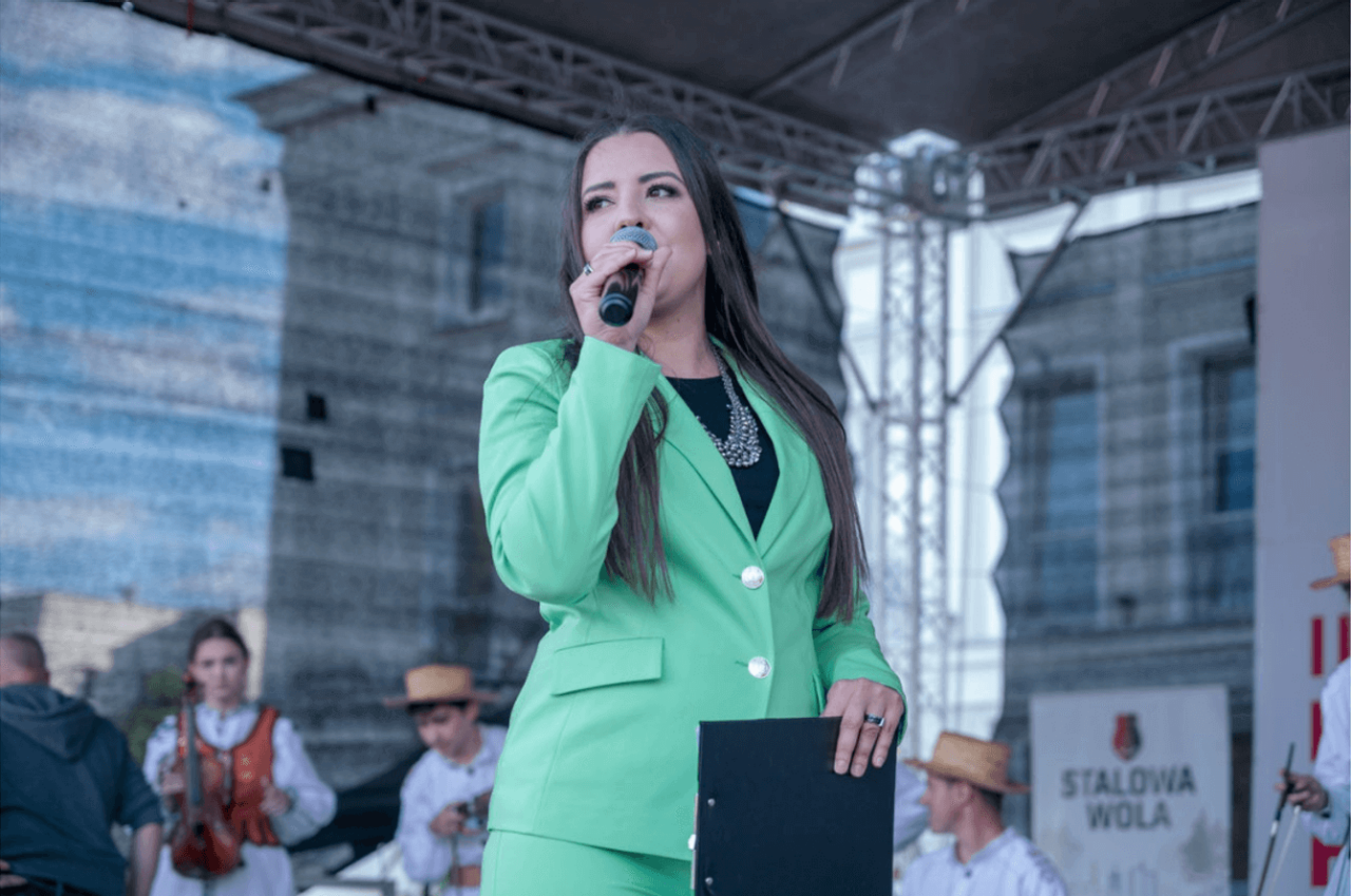 Girl on stage