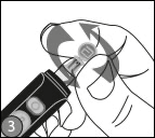 Twist off the lancet cap