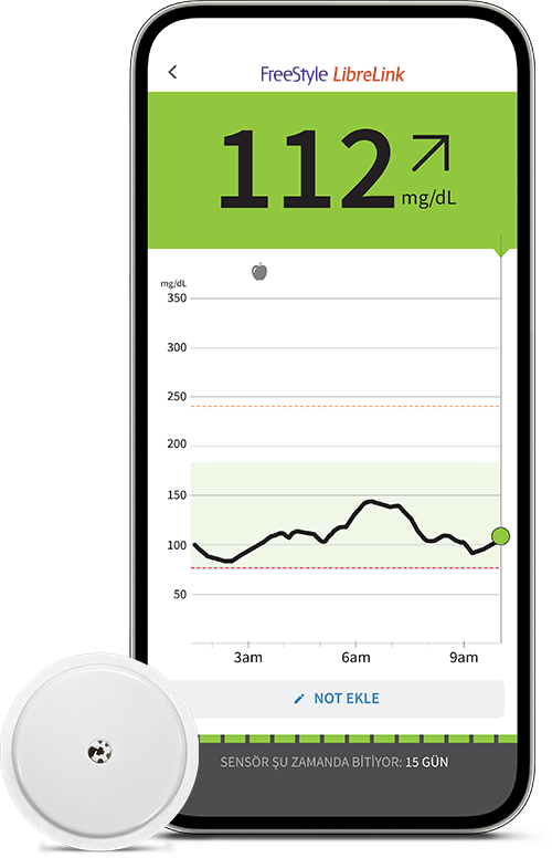 FreeStyle Libre 2 Plus Sensör ve Telefon