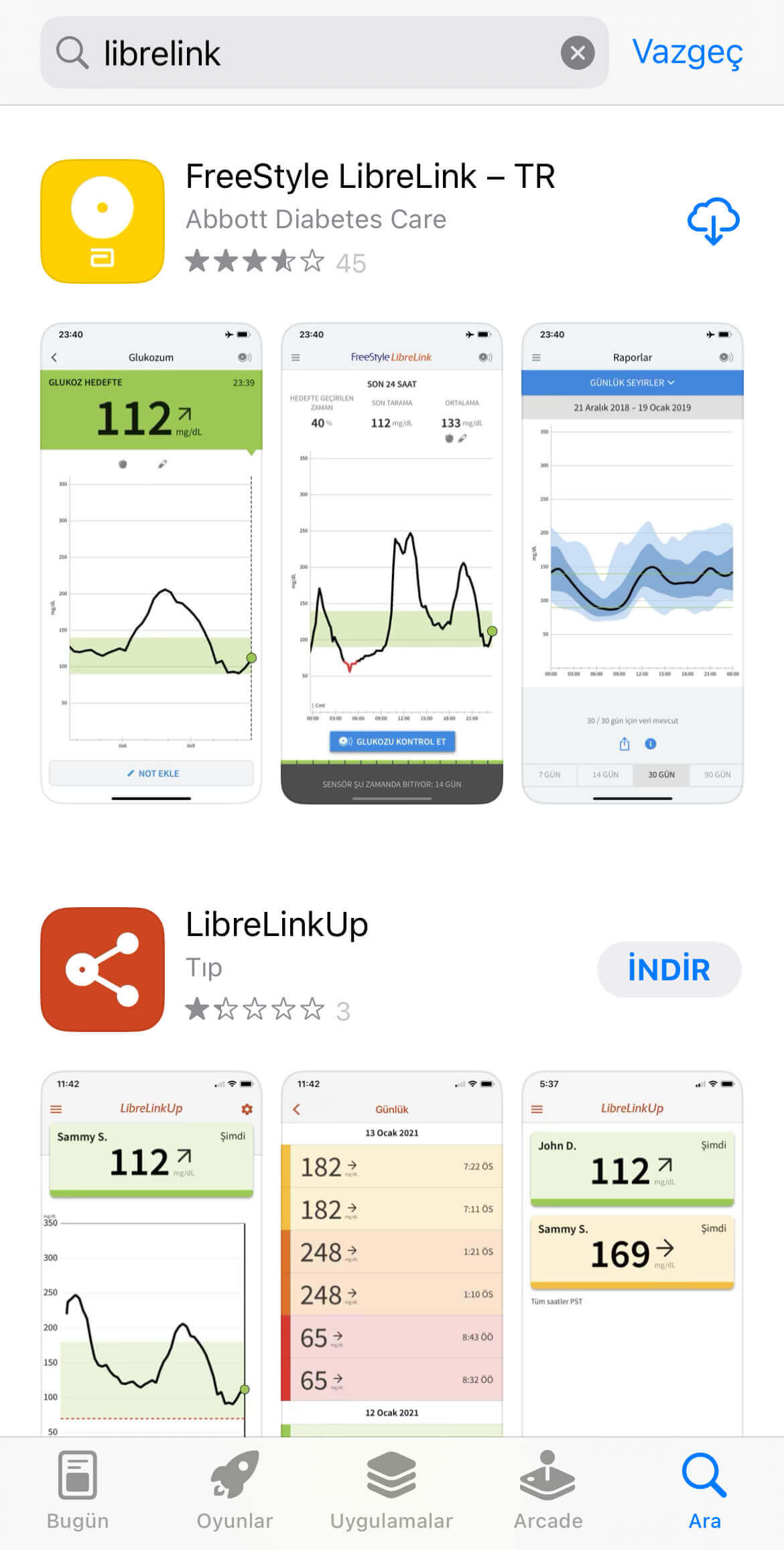 FreeStyle LibreLink iPhone Kullanımı