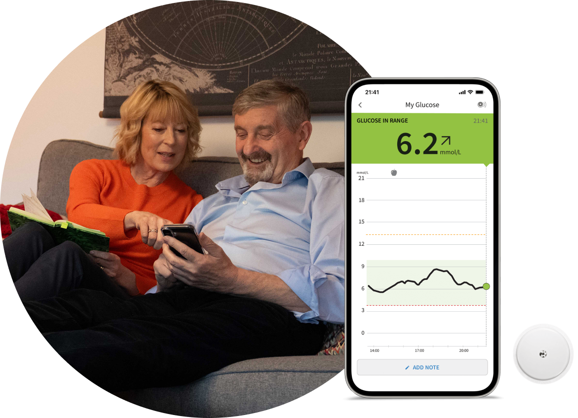 User using FreeStyle LibreLink App