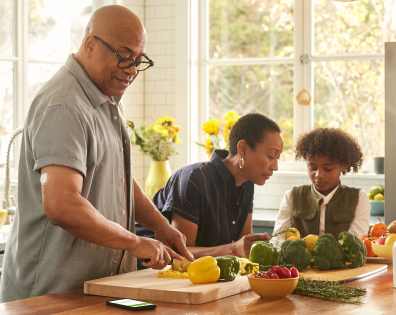 Family in the kitchen