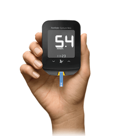 The FreeStyle Optium Neo device.