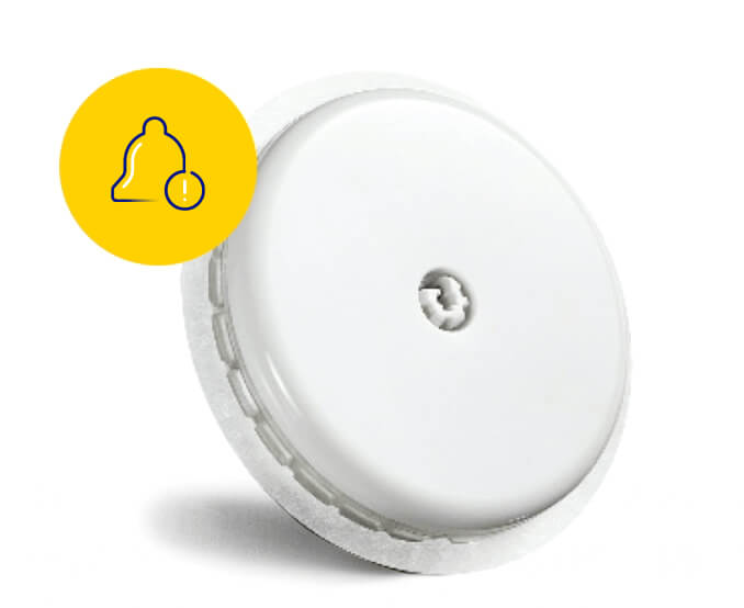 Animated picture of the FreeStyle Libre 2 sensor.