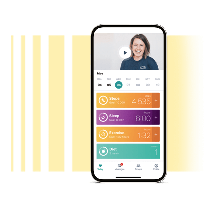 Liva package shown on a smartphone