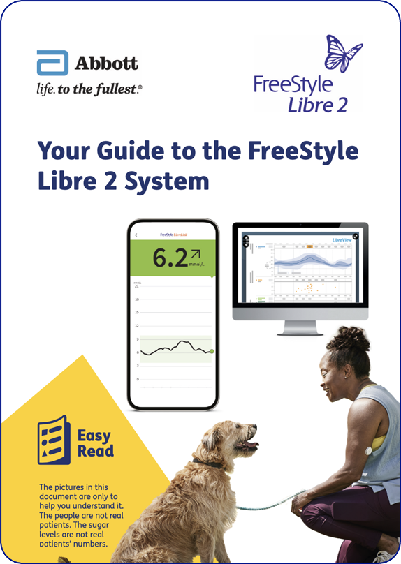 Front page of your guide to the FreeStyle Libre 2 system