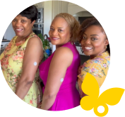 FreeStyle Libre users Lexi, Lexi's mother, and Lexi's grandmother