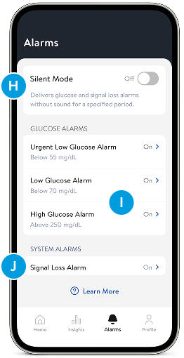 Alarms you can customize